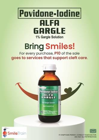 Alfa Gargle helps bring smiles through Smile Train Philippines